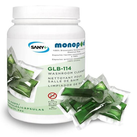 GLB-114-100S4 - Nettoyant pour salle de bain - 100 unités / conteneur - Monopod - Parfum lavande_0