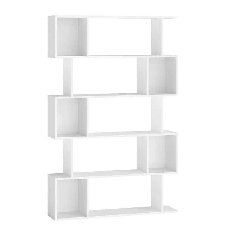 Helloshop26 - Bibliothèque étagère sur 5 niveaux 24 x 90 x 159 cm meuble de rangement avec compartiments ouverts pour salon chambre 12_0004272 - 30_0