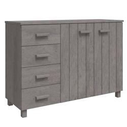 HELLOSHOP26 - Buffet bahut commode armoire meuble de rangement organisateur cuisine salle de séjour salon clair 113 x 40 x 80 cm bois massif de pin -_0