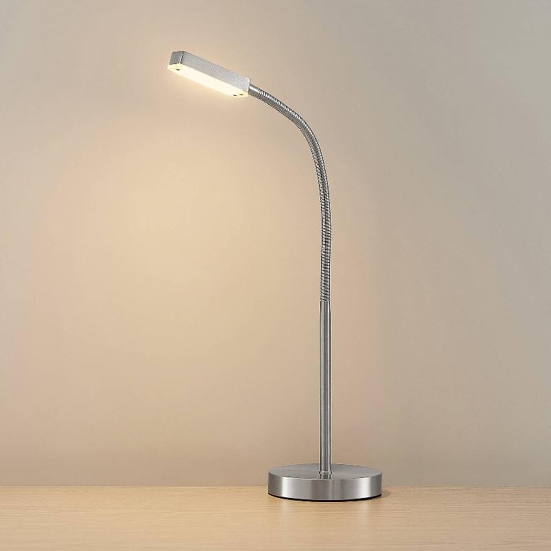 LINDBY HIZUMA LAMPE DE BUREAU LED EN NICKEL