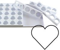 MATFER - PLAQUE MULTIMOULE 15 GÂTEAUX PLASTIQUE PLAQUE 260 X 400 MM 45 X 75 X 70 MM - 350007