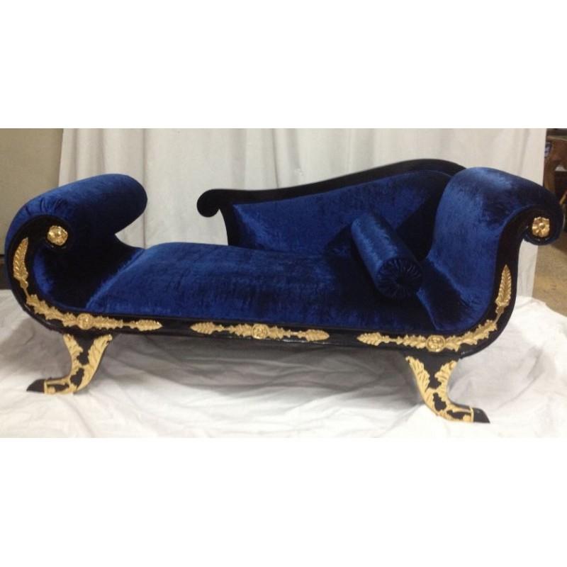 MÉRIDIENNE VELOURS BLEU