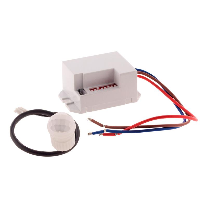 Mini détecteur de mouvement encastrable - Zenitech - 360° - LED 200W max, Halogène 800W max - IP20_0
