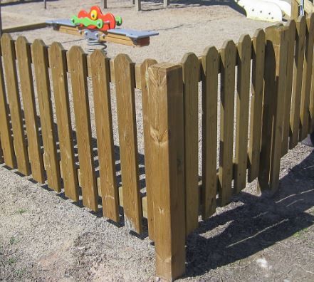 Nv 1000 - clôtures en bois Colomer - section 90x90 mm - bois de pin autoclave_0
