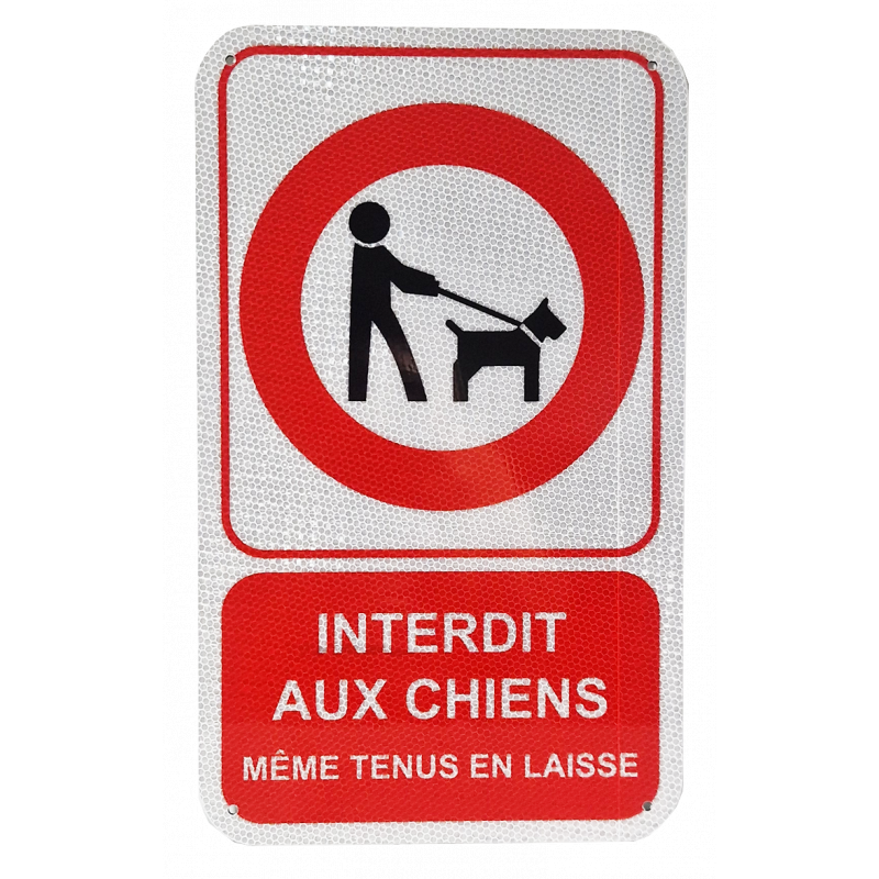 Panneaux Personnalisés Interdit aux Chiens - Signalisation de Sécurité - WP Signalisation_0