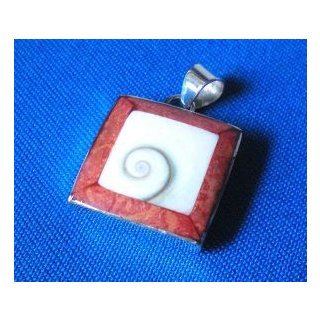 PENDENTIF OEIL DE SAINTE LUCIE OU SHIVA ET ARGENT 92.5