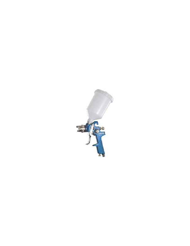 PISTOLET DE PEINTURE PAR GRAVITÉ ALU ANODISÉ BLEU PNEUMATIQUE 0,6L - PREVOST - CAR GO 41