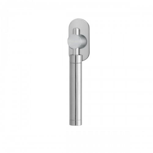 POIGNÉE DE FENÊTRE NEW YORK EF654 ROSACE OVALE -OSCILLO-BATTANT -SATINÉ KARCHER DESIGN