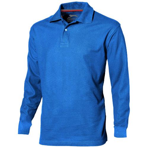 Polo manches longues pour homme - Point 33106422 - 100% coton peigné - 180 g/m²_0
