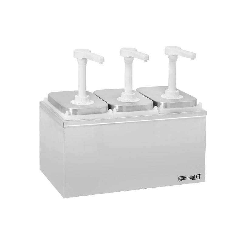 Pompe à sauce triple 3 x 2 L | Casselin - CPSN32L_0