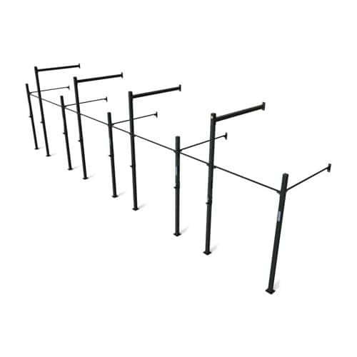 RACK AXIMUS HAUTEUR 3,6M PROFONDEUR 1,88M LONGUEUR 1,2M NOIR FIT AND RACK