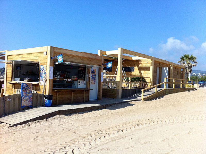 Restaurant de plage modulaire, bar de plage, paillotte de plage modulaire_0