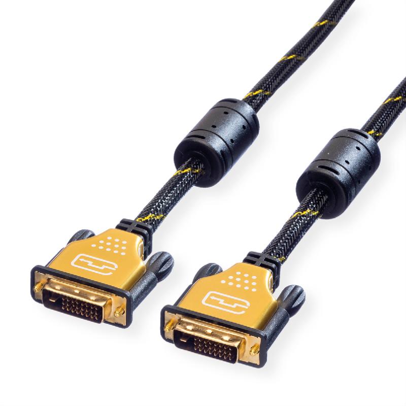 ROLINE GOLD Câble pour écran DVI, M-M, (24+1) dual link, 5 m_0