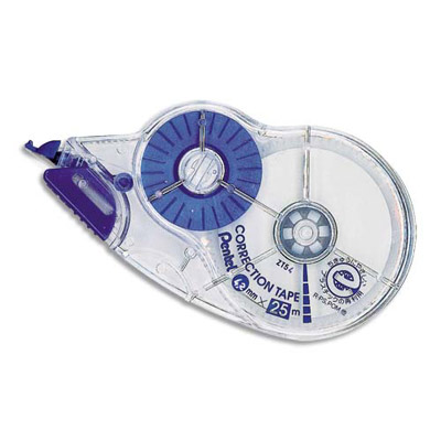 ROLLER DE CORRECTION PENTEL  - 4,2 MM X 25 M - TRES GRANDE LONGUEUR