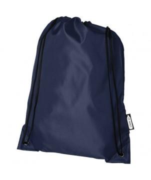SAC À DOS RPET ORIOLE AVEC CORDON DE SERRAGE 5L - BLEU MARINE - SACS À DOS PUBLICITAIRES PERSONNALISÉS