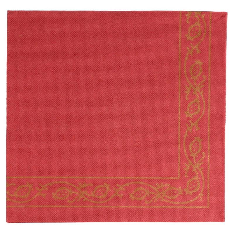 Serviette papier gaufré 2 plis bordeaux Pérsico 40x40cm - par 1200_0