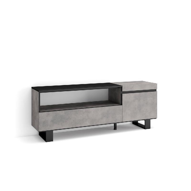 SKRAUT HOME Meuble TV, Banc Télé, 150x57x35cm, Pour les TV jusqu'à 65