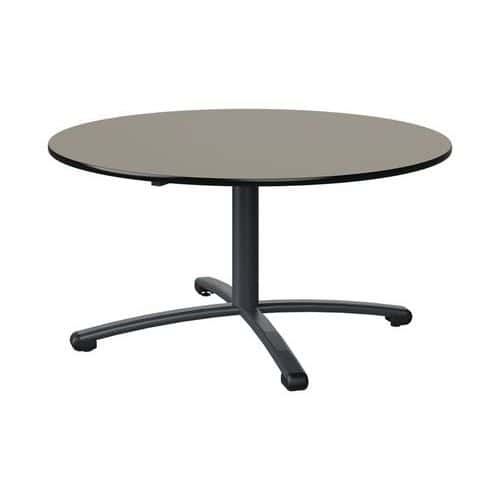 TABLE MALIBU Ø 120 T3 PC STRA GRIS U727/NOIR GRIS 7016