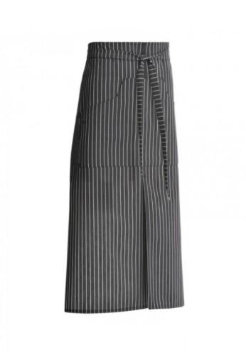Tablier de service rayé noir et blanc NELL 80 - taille unique - marque Molinel_0