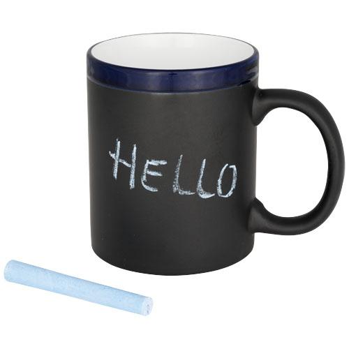 Tasse d'écriture Chalk 250ml - finition tableau noir avec craie incluse - céramique - conforme EN12875-1_0