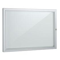 VITRINE 8 FEUILLES POUR EXTÉRIEUR FOND MÉTAL GRIS CLAIR