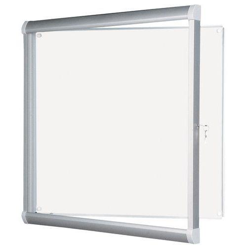 VITRINE D'AFFICHAGE D'INTÉRIEUR ALUMINIUM L 98 CMXH 92 CM BLANC - VANERUM