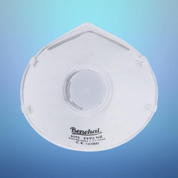 8265 - Masque FFP2 avec soupape - Suzhou Sanical Protection Product Manufacturing Co. Ltd - Respirateur Benehal CE plié plat_0