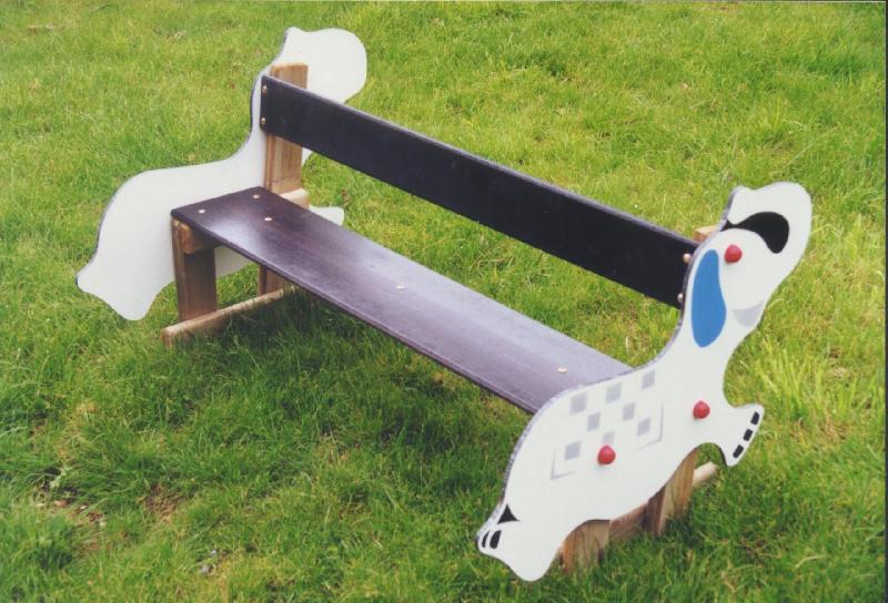 Banc public en bois - Cdirect-pro - figurine jumbo - essence pin Nord rouge de Finlande - traité autoclave classe 4_0
