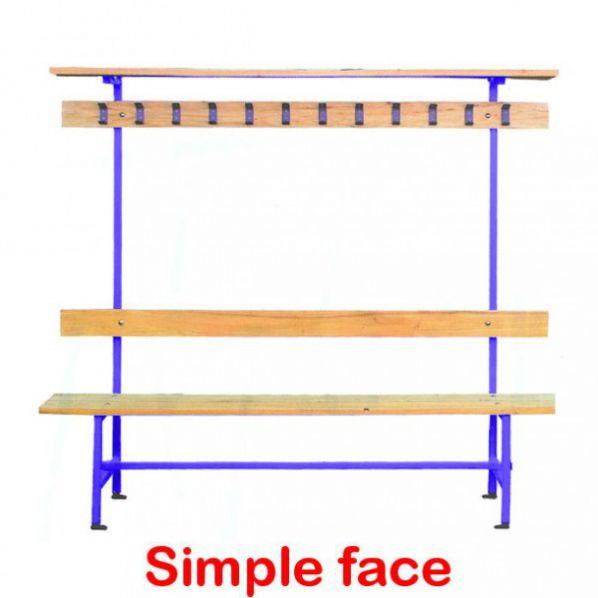 Banc vestiaire en bois avec patères et porte-sac – Marque Rolléco – L 1500 mm_0