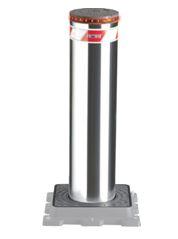 Borne escamotable automatique en inox 127*800 - motorisation hydraulique intégrée - normes NF98-310 et PMR_0