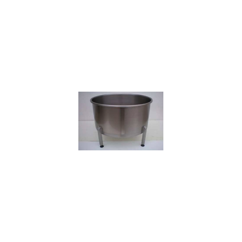 Chaudron inox 300L - Fabrication de fromages - Hauteur 81 cm - Diamètre 90 cm - Sortie Ø38_0