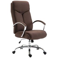 CLP Fauteuil de bureau XL Vaud tissu Marron - marron textile 192390703_0