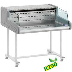 Comptoirs vitrine réfrigérés - vitre self-service - modèle SUP10-ZS/R2 - acier inox AISI 304 - éclairage uniforme_0
