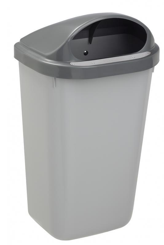 Corbeille urbaine extérieure en plastique - 50L - Fabrication française - Vidage facile - Anti-UV_0