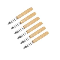 Ensemble de 6 Eplucheurs Econome Nature 16 cm Nirosta - 3176239931945_0