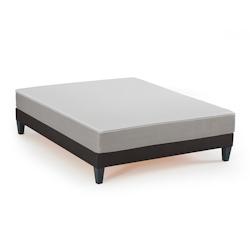 Ensemble   Matelas Mémoire de forme + Sommier Bois 180x200 cm INSPIRATION BELLECOUR - blanc 4VP.IN.K15.1820_0