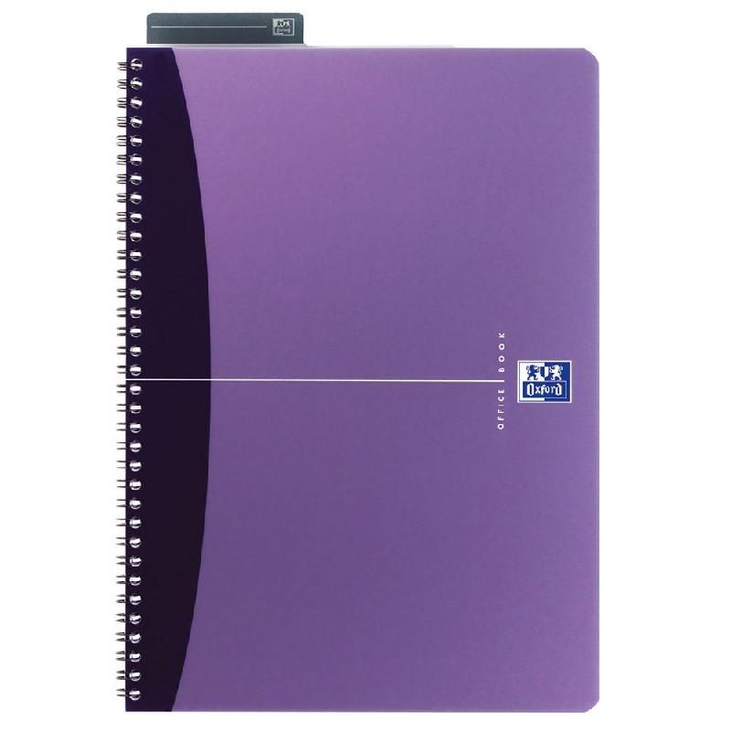 OXFORD CAHIER À SPIRALES ESSENTIALS - FORMAT A4 (90 G/M2) - 180 PAGES SÉYÈS - COULEURS ASSORTIES (PRIX À L'UNITÉ)