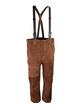 Pantalon bavette de soudage en cuir croûte marron - bretelles réglables - norme EN ISO 11611 et EN ISO 11612_0