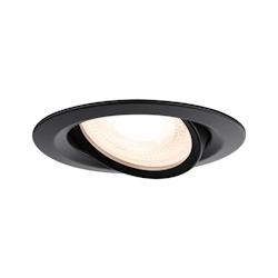 Paulmann Spot encastré Nova Plus orientable IP65 rond 93mm 30° GU5,3 / GU10 max. 35W 230/12V gradable Noir mat 92460 - noir 92460_0