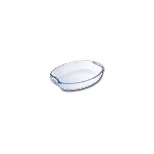 PLAT OVALE EN VERRE TRANSPARENT PYREX PROFESSIONNEL - 310 X 210 MM