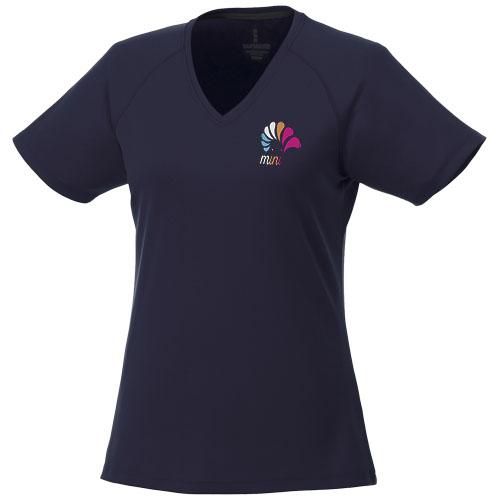 T-shirt Cool Fit manches courtes - Col V femme Amery 39026495 - polyester respirant 145 g/m² avec détails réfléchissants_0