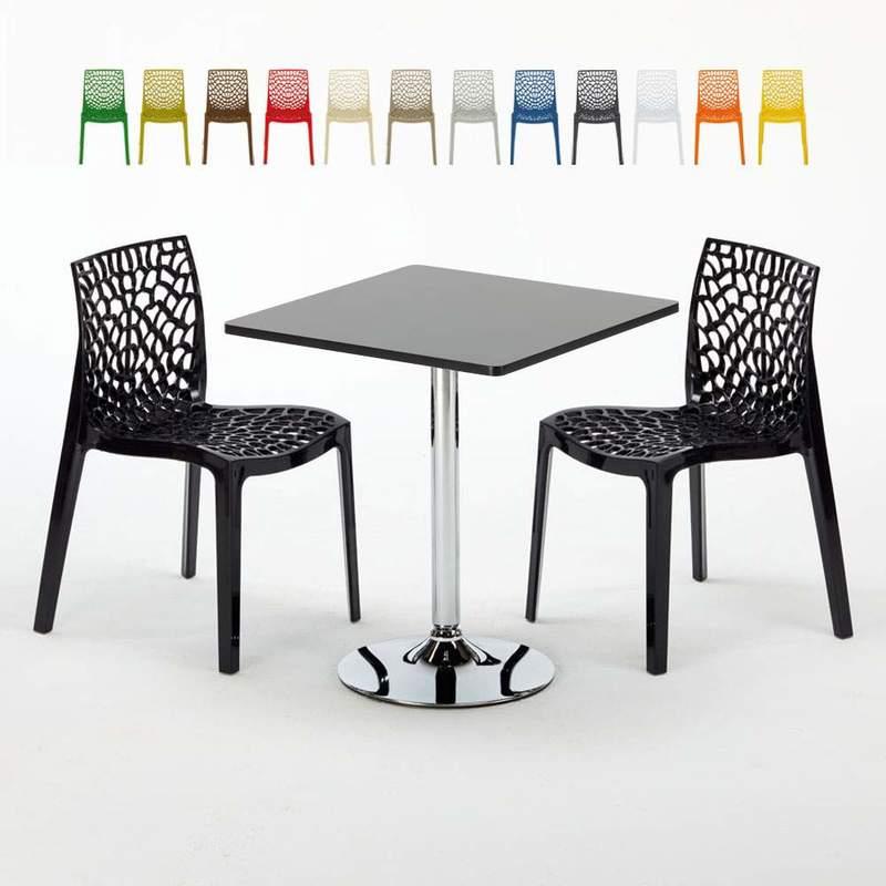 GRAND SOLEIL TABLE RECTANGULAIRE ET 6 CHAISES POLY ROTIN COLORÉES 150X90CM NOIR ENJOY | PARIS MARRON MOKA GRAND SOLEIL TABLE RECTANGULAIRE ET 6 CHAISES POLY ROTIN COLORÉES 150X90CM NOIR ENJOY | PARIS MARRON MOKA