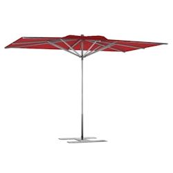 Assalit-Jean Parasol de terrasse Prémium Rouge 240 x 240 Armature Gris - rouge PPS240240GROUGE_0