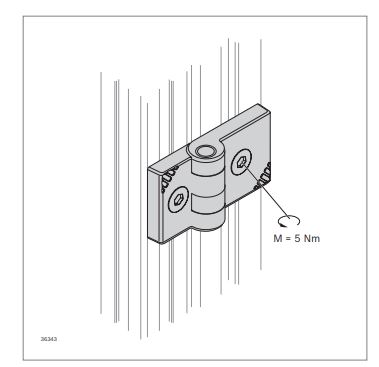 Charnière en plastique pour profilés avec rainure de 8 mm ou 10 mm - Montage sur panneaux massifs_0
