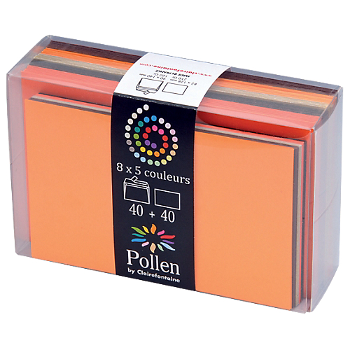 COFFRET DE CORRESPONDANCES POLLEN MULTICOULEUR