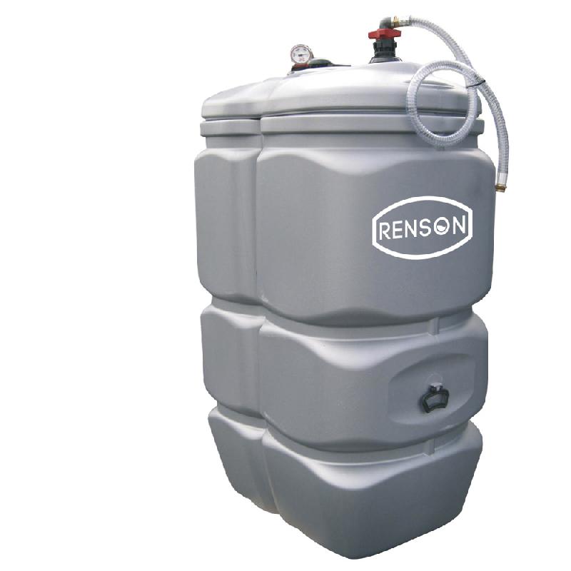 Cuve de stockage fuel fixe 1000 L pré-équipée - PEHD double parois anti-UV - Marque RENSON_0