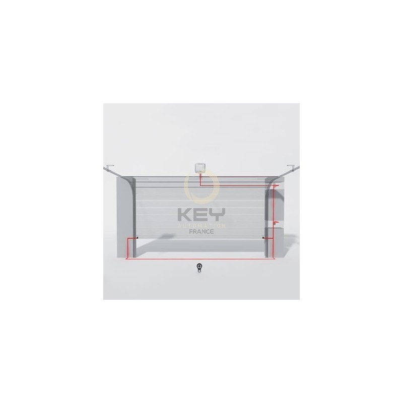 Kit motorisation pour porte de garage KVIP10ER - porte sectionnelle - bouton-poussoir - jusqu'à 13 m² - moteur 24 Vdc_1