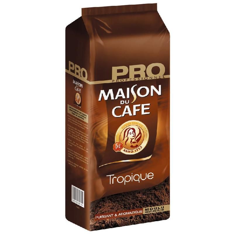 MAISON DU CAFÉ PAQUET DE 1 KG CAFÉ MOULU TROPIQUE MAISON DU CAFÉ