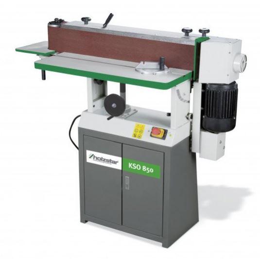 Ponceuse de chants Holzstar KSO 850 (400 V) - Bande abrasive oscillante - Table réglable et robuste_0