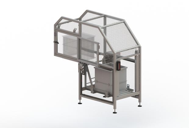 Retourneur de bacs automatique System - tout inox pour lignes de production et tunnels de lavage_0